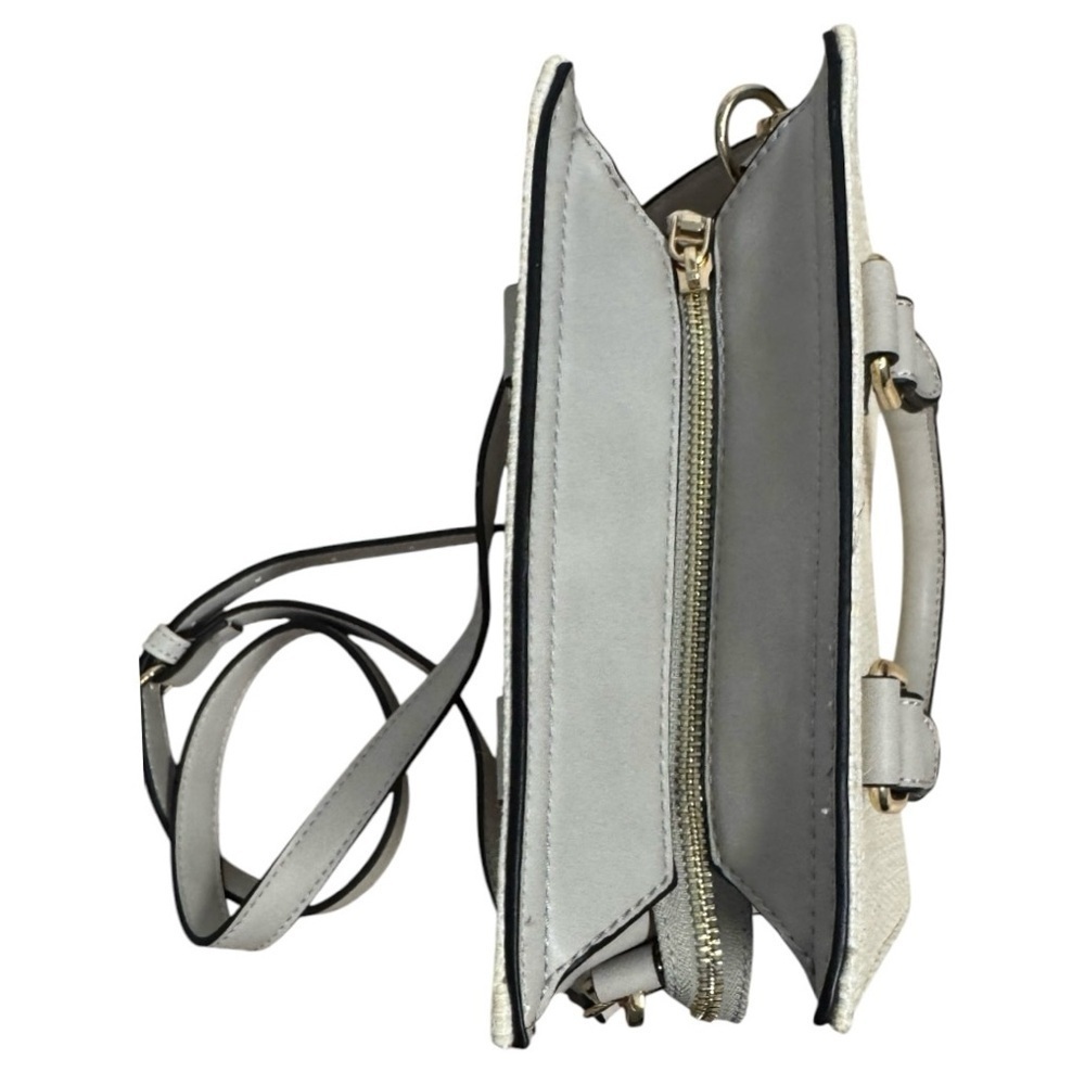 Atrie Vegan Crossbody Satchel – Woven Straw & Faux Leather Trim (NWT) - Picture 6 of 7